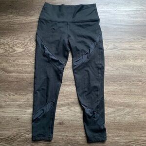 AERIE cropped mesh panel leggings